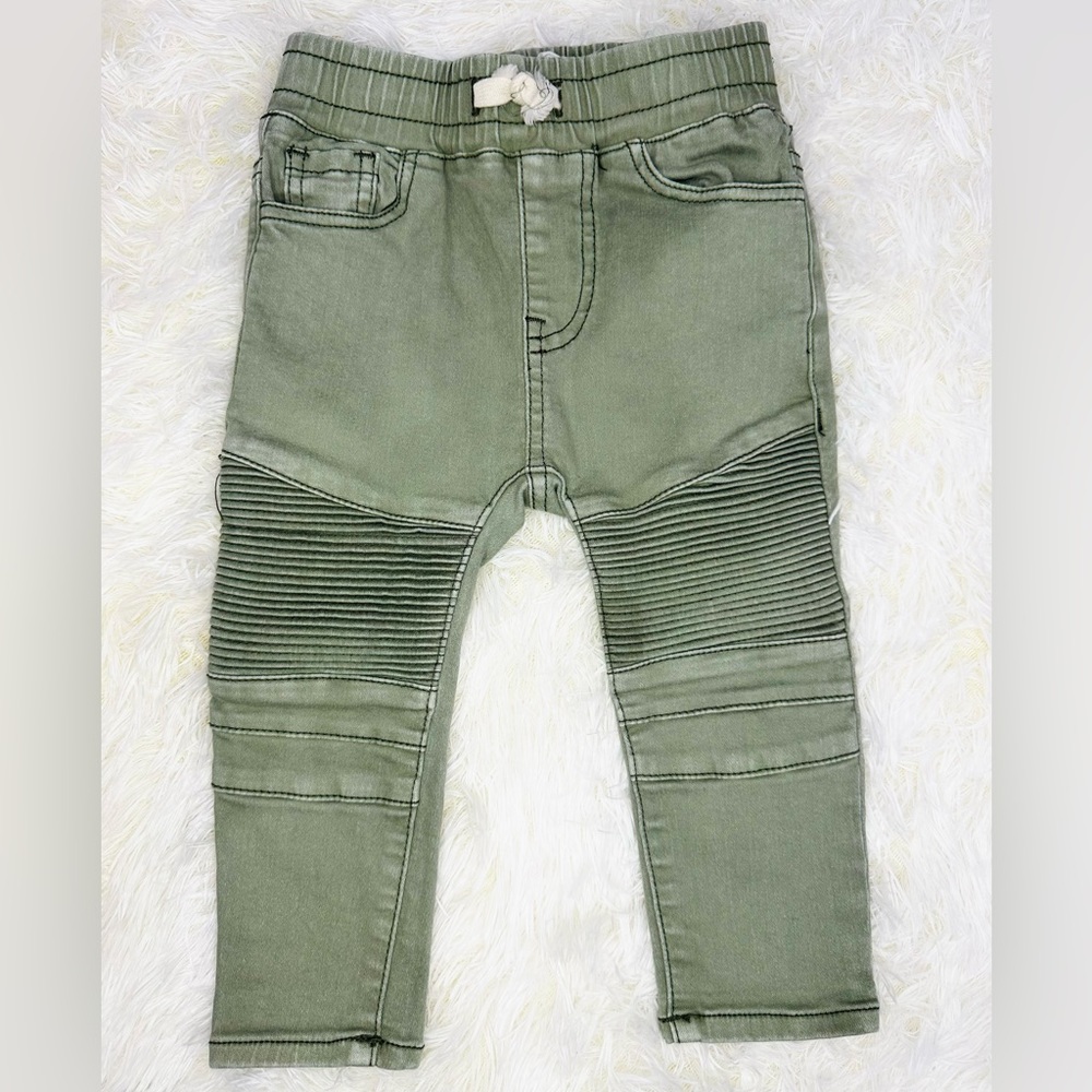 COTTON ON Baby Boys Jay Moto Jeans with Drawstring